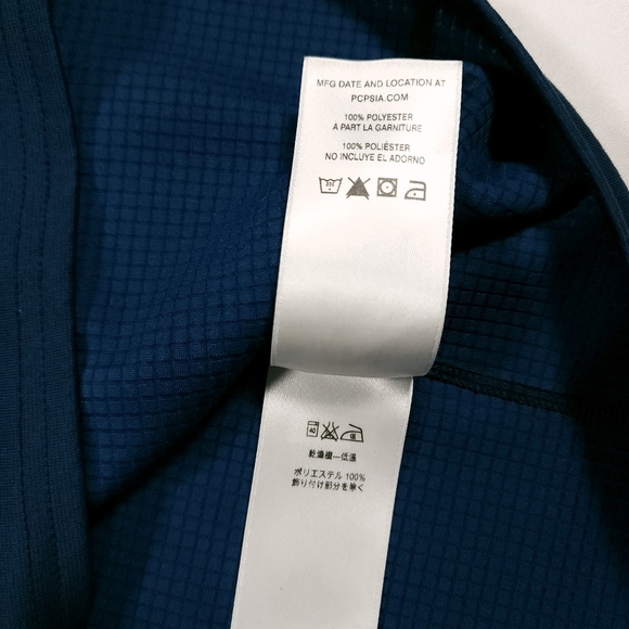 Patagonia Capilene Base Layer Midweight 1/4 Zip Mens M Polartec Blue Great Cond - Picture 9 of 14